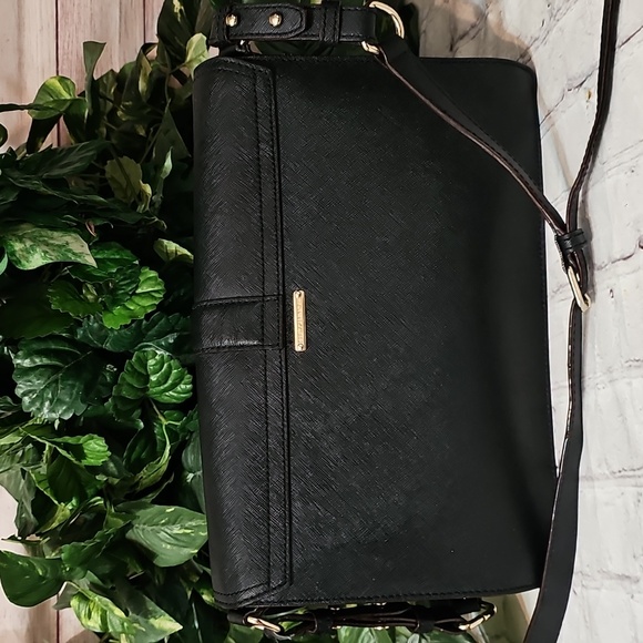 Rebecca Minkoff Hudson Moto Crossbody/ Shoulder  Black Large Leather Bag - Picture 9 of 15